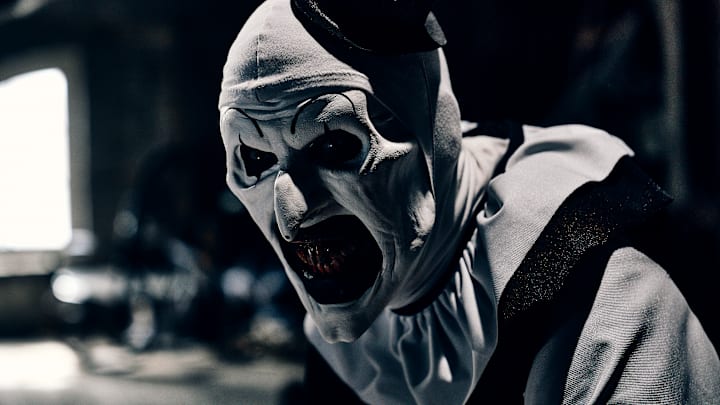 David Howard Thornton as “Art the Clown” in the horror film, TERRIFIER 3
