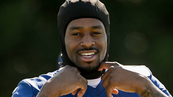 Jul 30, 2026; Westfield, IN, USA; Indianapolis Colts cornerback Mekhi Blackmon (29) is seen on day two of training camp at Grand Park Sports Campus. Mandatory Credit: Robert Goddin-Imagn Images Jul 30, 2026; Westfield, IN, USA; Indianapolis Colts cornerback Mekhi Blackmon (29) is seen on day two of training camp at Grand Park Sports Campus. Mandatory Credit: Robert Goddin-Imagn Images