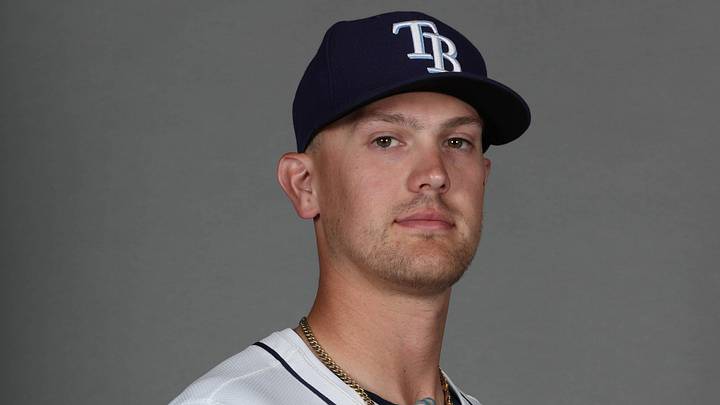 Feb 19, 2026; PortCharlotte, FL, USA; Tampa Bay Rays pitcher Joe Rock (68) poses for a photo during media day at Mandatory Credit: Kim Klement Neitzel-Imagn Images Feb 19, 2026; PortCharlotte, FL, USA; Tampa Bay Rays pitcher Joe Rock (68) poses for a photo during media day at Mandatory Credit: Kim Klement Neitzel-Imagn Images