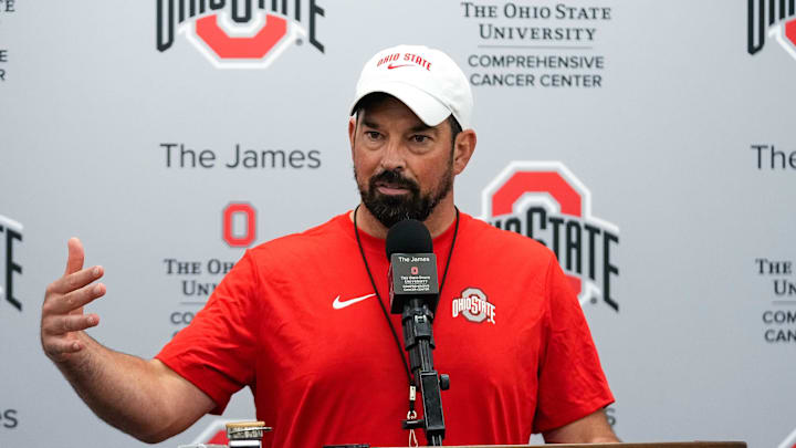 Ohio State head coach Ryan Day. Ohio State head coach Ryan Day.