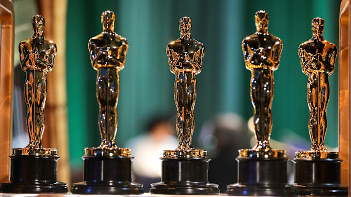 Backstage at the 2023 Oscars.
