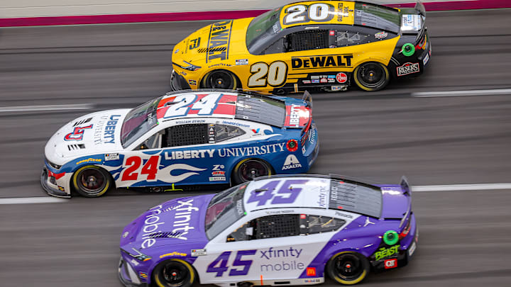 William Byron, Tyler Reddick, Christopher Bell, EchoPark Speedway (Atlanta Motor Speedway), NASCAR William Byron, Tyler Reddick, Christopher Bell, EchoPark Speedway (Atlanta Motor Speedway), NASCAR