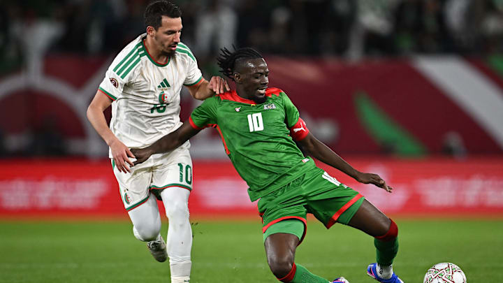 Bertrand Traoré est mécontent de l'arbitrage du match.