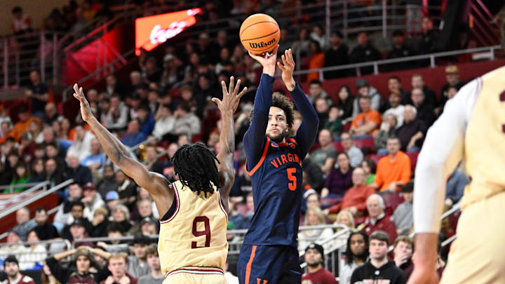 Virginia Cavaliers guard Sam Lewis 