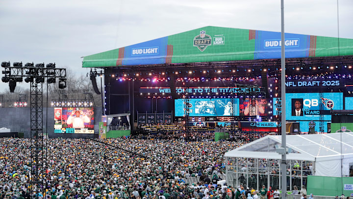 About 600,000 people attended the draft, according to the NFL.