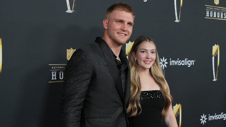Trey McBride and Lauren Ranson on the red carpet before Super Bowl LIX NFL Honors. Trey McBride and Lauren Ranson on the red carpet before Super Bowl LIX NFL Honors.