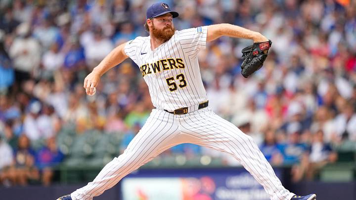 Jun 28, 2026; Milwaukee, Wisconsin, USA; Milwaukee Brewers pitcher Brandon Woodruff (53) throws a pitch during the first inning against the Chicago Cubs at American Family Field. Mandatory Credit: Jeff Hanisch-Imagn Images Jun 28, 2026; Milwaukee, Wisconsin, USA; Milwaukee Brewers pitcher Brandon Woodruff (53) throws a pitch during the first inning against the Chicago Cubs at American Family Field. Mandatory Credit: Jeff Hanisch-Imagn Images