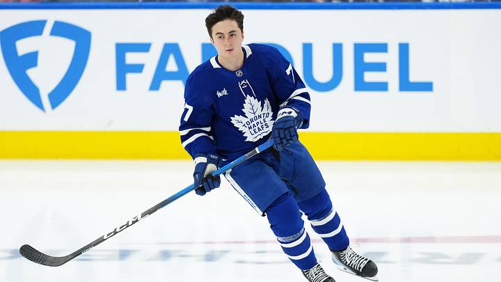 Apr 13, 2026; Toronto, Ontario, CAN; Toronto Maple Leafs center Ryan Tverberg (77) skates during the warmup before a game against the Dallas Stars at Scotiabank Arena. Mandatory Credit: Nick Turchiaro-Imagn Images Apr 13, 2026; Toronto, Ontario, CAN; Toronto Maple Leafs center Ryan Tverberg (77) skates during the warmup before a game against the Dallas Stars at Scotiabank Arena. Mandatory Credit: Nick Turchiaro-Imagn Images