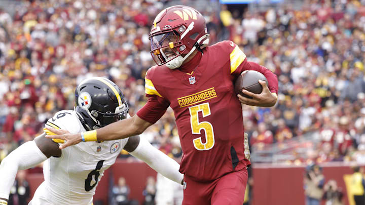 Daniels has led the Commanders to a 7–3 start in his rookie season Daniels has led the Commanders to a 7–3 start in his rookie season