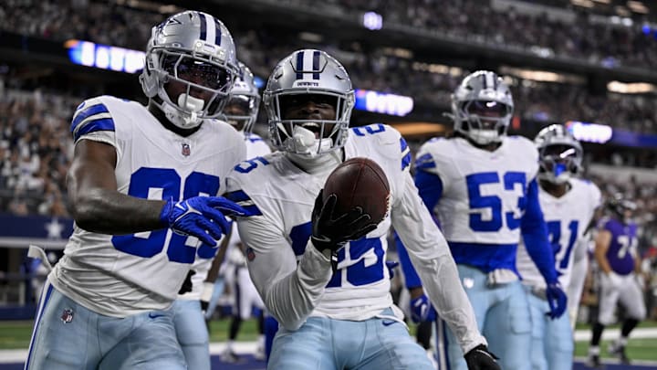 Dallas Cowboys cornerback Andrew Booth, safety Mike Smith Jr., and linebacker James Houston.