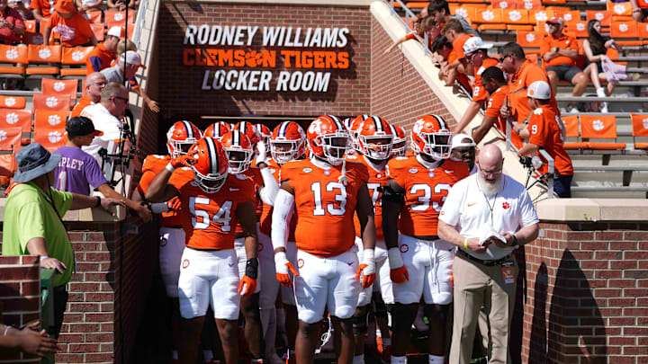 Sep 23, 2023; Clemson, South Carolina, USA; Clemson Tigers linebacker Jeremiah Trotter Jr. (54),