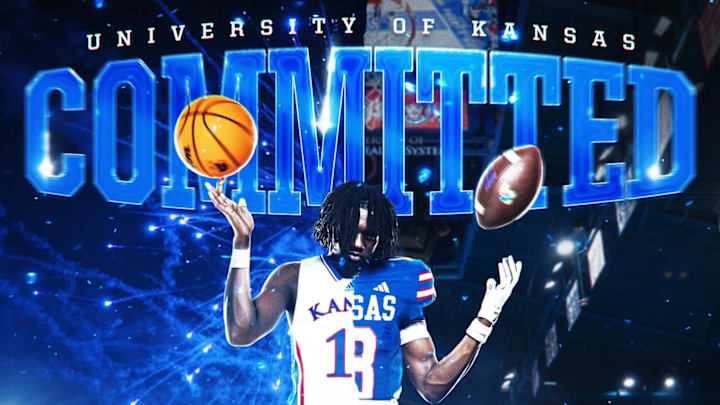 Jaden Nickens, a current high school senior, has committed to play football and basketball at the University of Kansas.