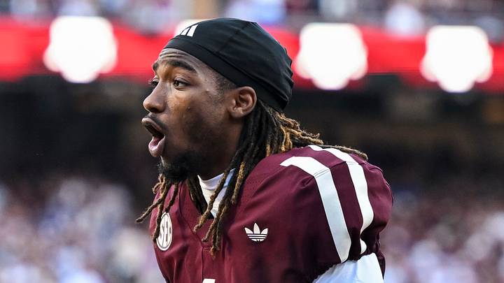 Texas A&M Aggies wide receiver Mario Craver (1) reacts prior to the game against the Florida Gators at Kyle Field. Texas A&M Aggies wide receiver Mario Craver (1) reacts prior to the game against the Florida Gators at Kyle Field.