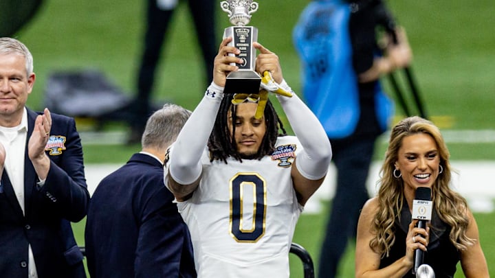 The Atlanta Falcons selected Notre Dame safety Xavier Watts in the third round of the NFL Draft, and they have big expectations for him.