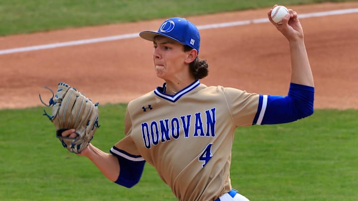 Donovan Catholic Jake Marciano was named most valuable in the final Donovan Catholic Baseball defeats Southern Regional 6-4 in Ocean County Tournament Final in Berkeley NJ on MY `16, 2023 Donovan Catholic Jake Marciano was named most valuable in the final Donovan Catholic Baseball defeats Southern Regional 6-4 in Ocean County Tournament Final in Berkeley NJ on MY `16, 2023