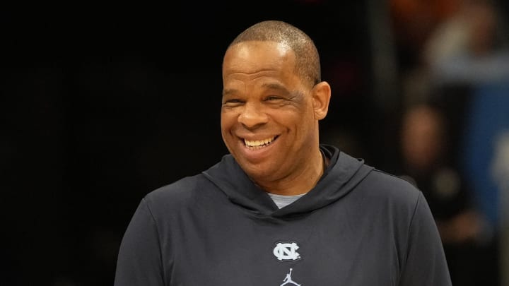 UNC basketball head coach Hubert Davis UNC basketball head coach Hubert Davis