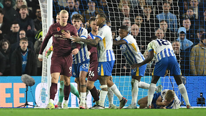 O Manchester City perdeu para o Brighton neste sábado, 9
