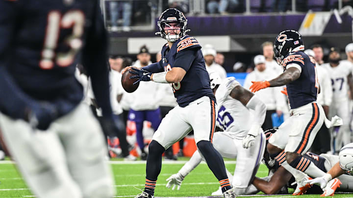 Finding ways to keep QB Caleb Williams protected is critical for the Bears in the final three games after Monday's  loss to the Vikings.