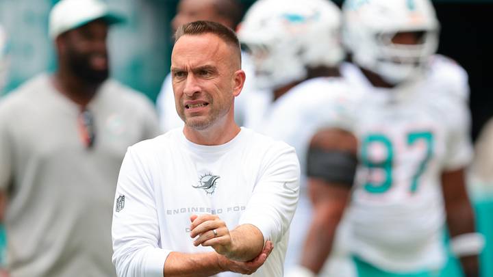 Miami Dolphins head coach Jeff Hafley looks on from the field before a preseason game against the New York Giants at Hard Rock Stadium. Miami Dolphins head coach Jeff Hafley looks on from the field before a preseason game against the New York Giants at Hard Rock Stadium.