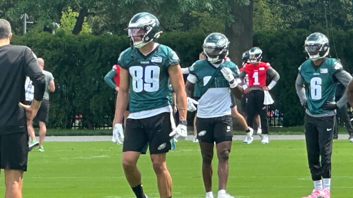 Eagles WR Johnny Wilson at practice. 