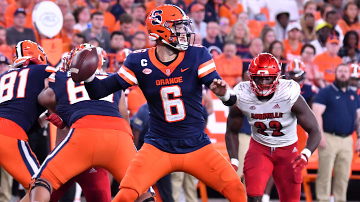 Syracuse Orange quarterback Garrett Shrader.