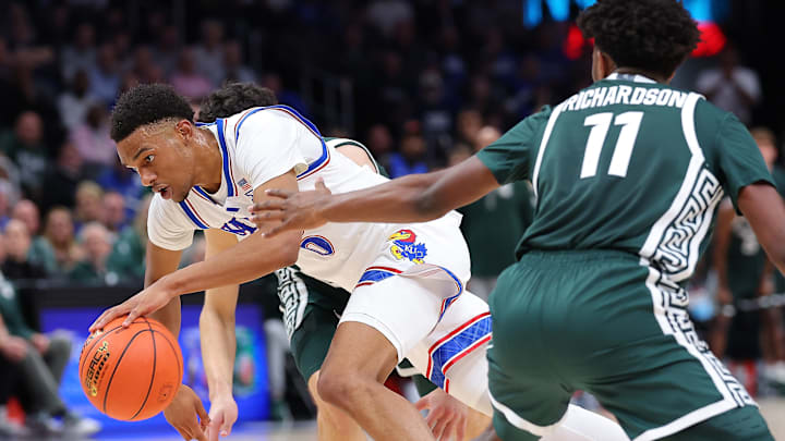 Kansas basketball player Rylan Griffen