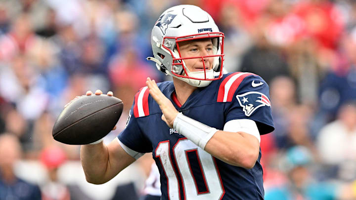 New England Patriots quarterback Mac Jones.