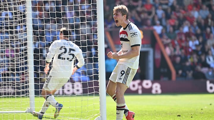 Rasmus Hojlund equalised in stoppage time for Man Utd
