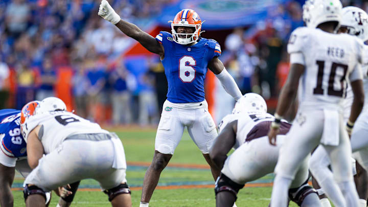 Florida Gators linebacker Shemar James 