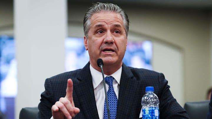 UK Head Basketball Coach John Calipari addressed the Senate Standing Committee on Education as they