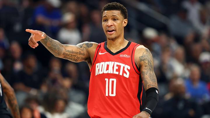 Apr 7, 2026; Phoenix, Arizona, USA; Houston Rockets forward Jabari Smith Jr. (10) against the Phoenix Suns at Mortgage Matchup Center. Mandatory Credit: Mark J. Rebilas-Imagn Images Apr 7, 2026; Phoenix, Arizona, USA; Houston Rockets forward Jabari Smith Jr. (10) against the Phoenix Suns at Mortgage Matchup Center. Mandatory Credit: Mark J. Rebilas-Imagn Images