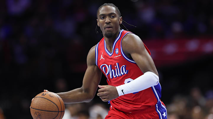 Tyrese Maxey and the 76ers are slight home favorites against the Magic.