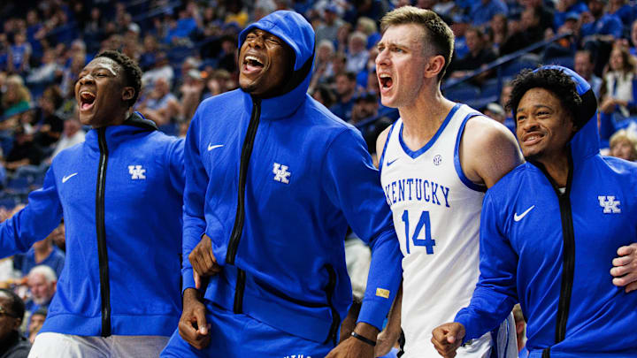 Kentucky Wildcats forward Oscar Tshiebwe 
