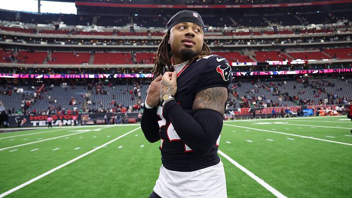Dec 14, 2025; Houston, Texas, USA; Houston Texans cornerback Derek Stingley Jr. (24) walks off the field after the game against the Arizona Cardinals at NRG Stadium. Mandatory Credit: Troy Taormina-Imagn Images Dec 14, 2025; Houston, Texas, USA; Houston Texans cornerback Derek Stingley Jr. (24) walks off the field after the game against the Arizona Cardinals at NRG Stadium. Mandatory Credit: Troy Taormina-Imagn Images