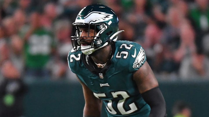 Sep 14, 2023; Philadelphia, Pennsylvania, USA; Philadelphia Eagles linebacker Zach Cunningham (52)