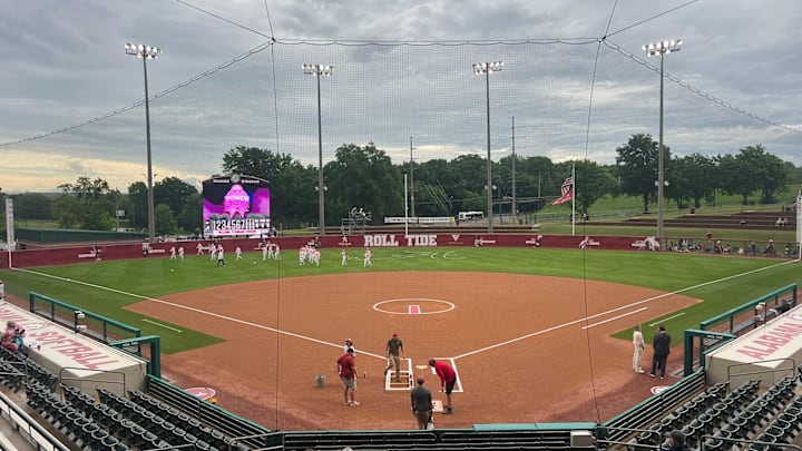 Rhoads Stadium before Power of Pink game against Missouri