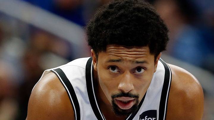 Oct 24, 2017; Orlando, FL, USA; Brooklyn Nets guard Spencer Dinwiddie (8) during the first quarter at Amway Center. Mandatory Credit: Kim Klement-USA TODAY Sports