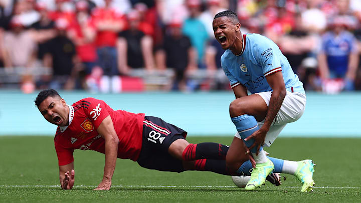 Manchester City defeated Manchester United in the 2023 FA Cup final en route to the treble Manchester City defeated Manchester United in the 2023 FA Cup final en route to the treble