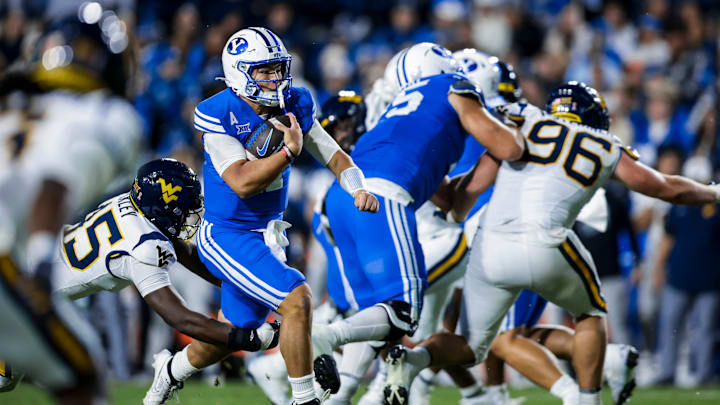 BYU QB Bear Bachmeier against WVU