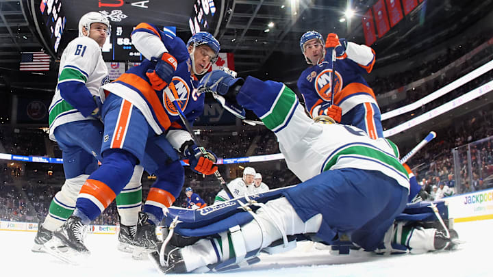 Vancouver Canucks v New York Islanders Vancouver Canucks v New York Islanders