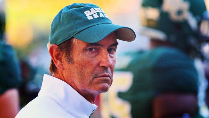 Sep 12, 2015; Waco, TX, USA; Baylor Bears head coach Art Briles prior to a game against the Lamar Cardinals at McLane Stadium. Baylor 66-31. Mandatory Credit: Ray Carlin-USA TODAY Sports