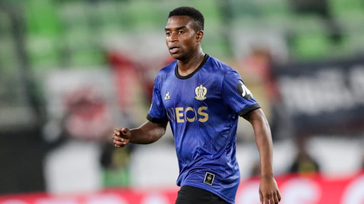 Youssoufa Moukoko of Nice seen during the UEFA Europa League...