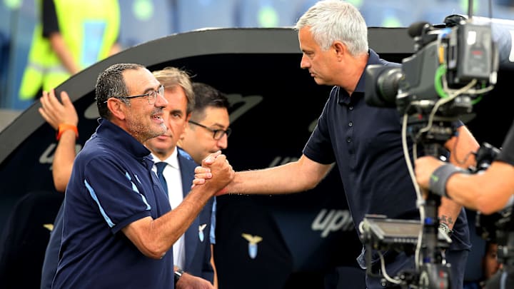 Sarri e Mourinho Sarri e Mourinho