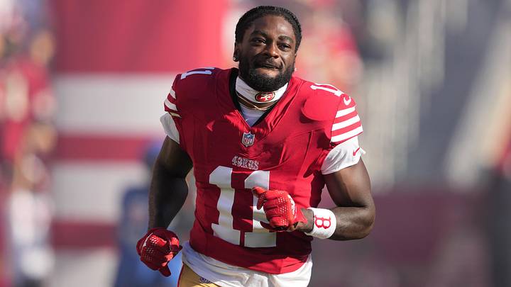 Prediction markets list a chance that Brandon Aiyuk will be traded. Prediction markets list a chance that Brandon Aiyuk will be traded.