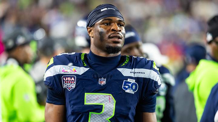 Feb 8, 2026; Santa Clara, CA, USA; Seattle Seahawks safety Nick Emmanwori (3) against the New England Patriots during Super Bowl LX at Levi's Stadium. Mandatory Credit: Mark J. Rebilas-Imagn Images Feb 8, 2026; Santa Clara, CA, USA; Seattle Seahawks safety Nick Emmanwori (3) against the New England Patriots during Super Bowl LX at Levi's Stadium. Mandatory Credit: Mark J. Rebilas-Imagn Images