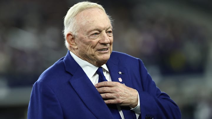 Dallas Cowboys owner Jerry Jones before a game against the Minnesota Vikings.
