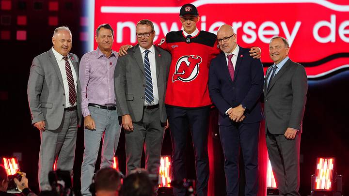 Anton Silayev is selected by the New Jersey Devils: Stephen R. Sylvanie-Imagn Images