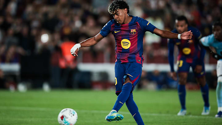 Lamine Yamal marcou o gol da vitória do Barcelona contra o Celta de Vigo por LaLiga