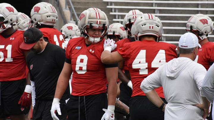 Mason Posa and Cooper Catalano during practice. Mason Posa and Cooper Catalano during practice.