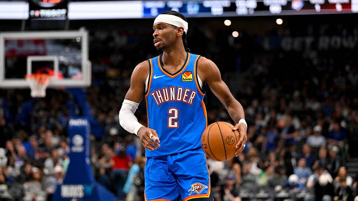 Mar 1, 2026; Dallas, Texas, USA; Oklahoma City Thunder guard Shai Gilgeous-Alexander (2) controls the ball during the game between the Mavericks and the Thunder at American Airlines Center. Mandatory Credit: Jerome Miron-Imagn Images Mar 1, 2026; Dallas, Texas, USA; Oklahoma City Thunder guard Shai Gilgeous-Alexander (2) controls the ball during the game between the Mavericks and the Thunder at American Airlines Center. Mandatory Credit: Jerome Miron-Imagn Images